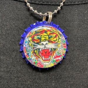 Angry Tiger Bottle Cap Necklace (16)